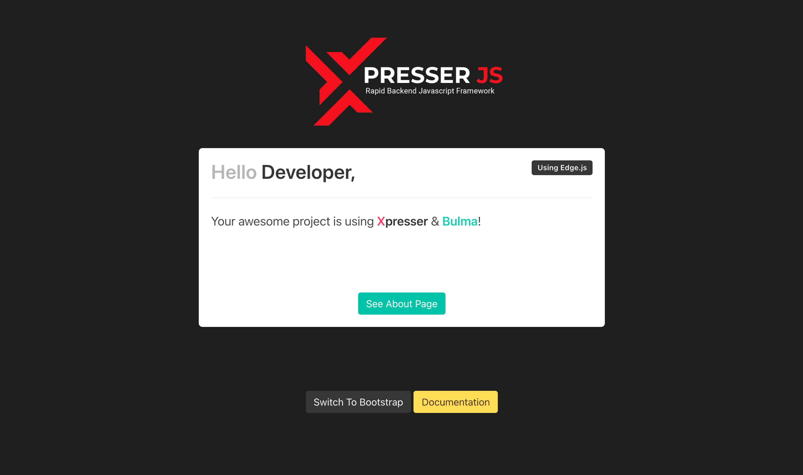 XpresserJs, First post on Hashnode.